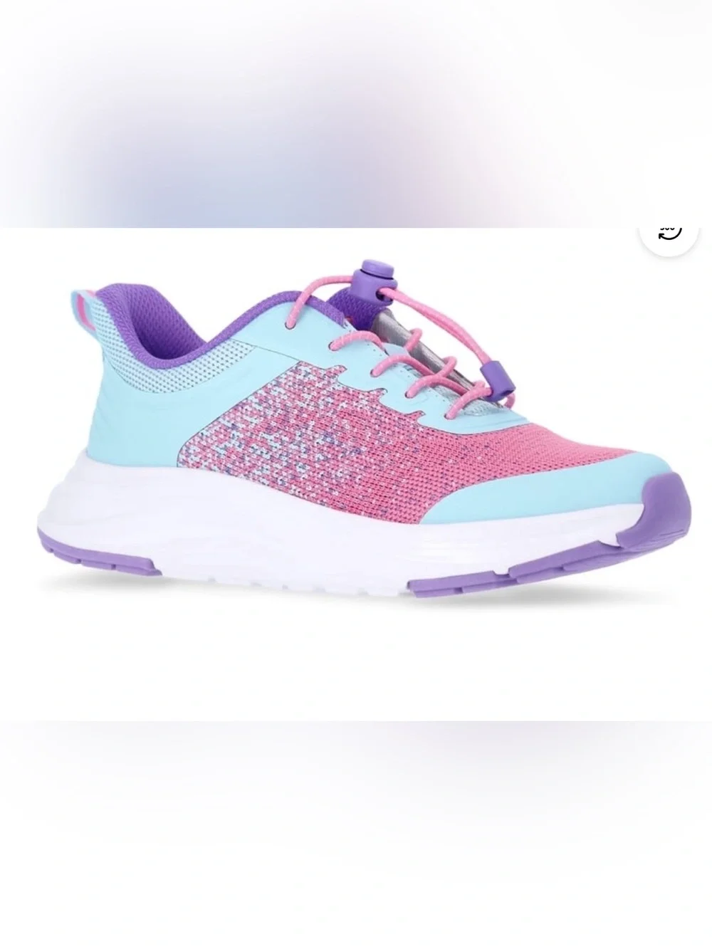 Athletic Works Kids Teal, Pink & Purple Slip-On Sneaker